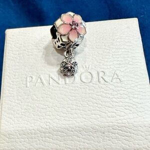 Pandora Magnolia Bloom Dangle Charm